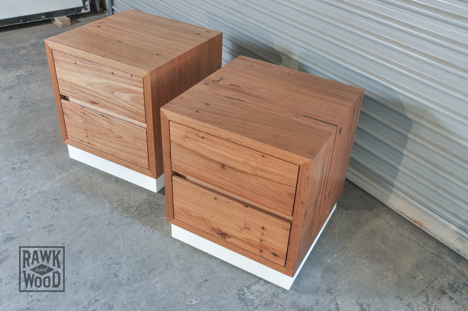 Recycled-Timber-Bedside-Tables, made in Melbourne by Rawk and Wood