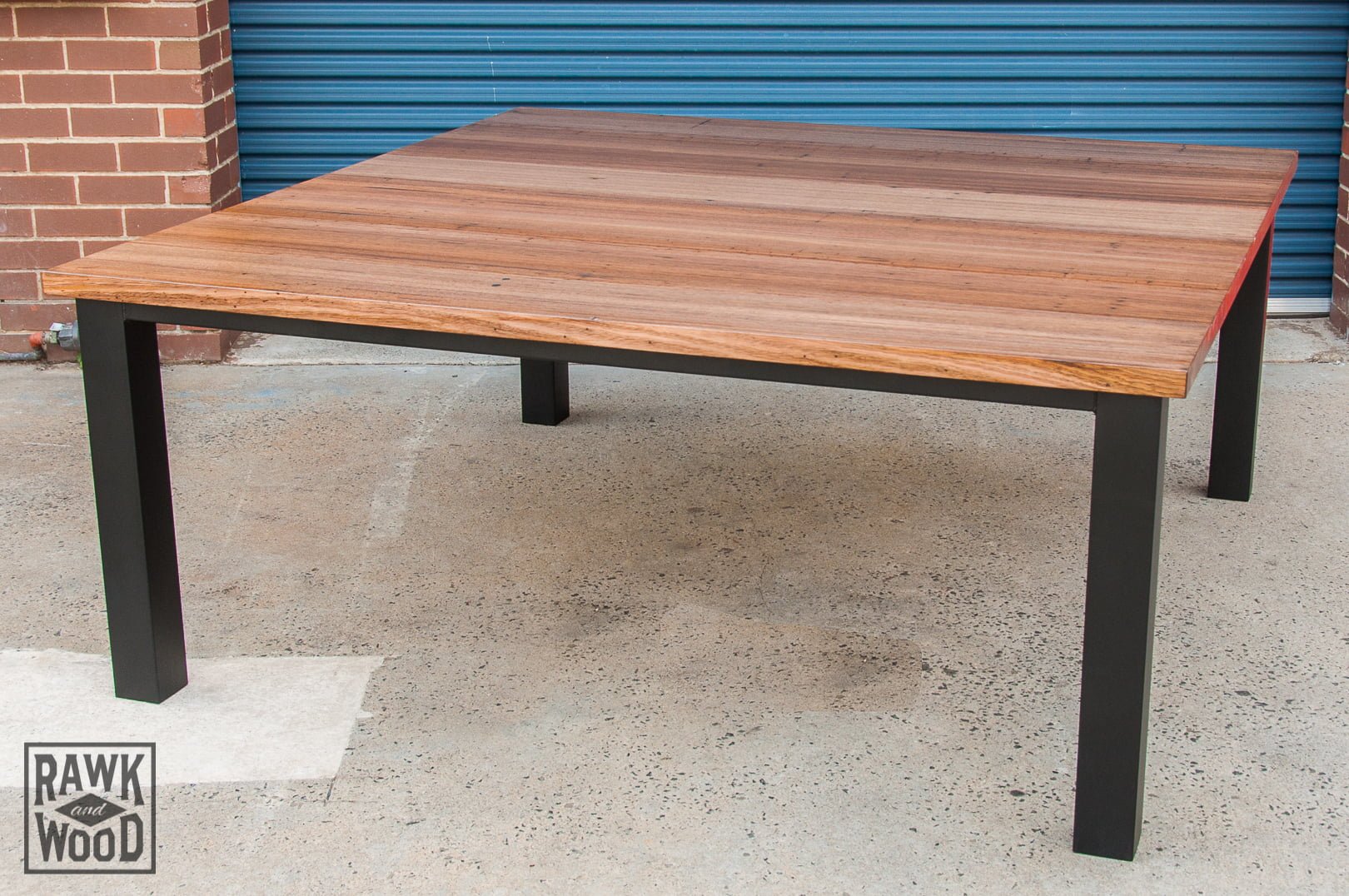 recycled-vic-ash-dining-table, custom-made in Melbourne by Rawk and Wood