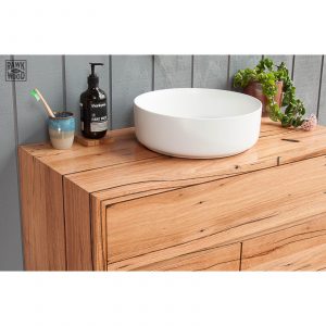 recycled-messmate-bathroom-vanity, made in Melbourne by Rawk and Wood